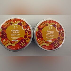 The body shop Caramel Cuddle Body Butter  200ml - Vegan Moisture- set of 2. New